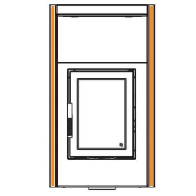 Kaminzubehör LEDA - Anbauleisten (Paar) 30 x 835 mm zur Verbreiterung, Stahl