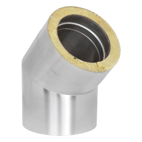 Winkel 45° starr - doppelwandig - Tecnovis TEC-DW-Design