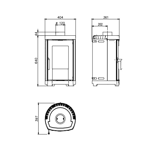 La Nordica Brigitta GB Kaminofen 4,7 kW