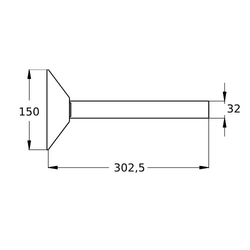 Verlängerung für Wandhalter