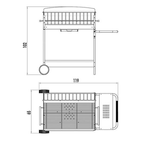 Holzkohlegrill Sunday Apollo 80