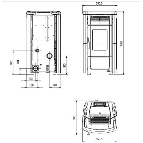 La Nordica Extraflame Novella Plus Evo Pelletofen 10,3 kW