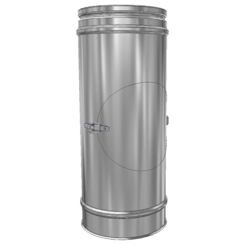 Rohrelement 500 mm mit Reinigungsöffnung - doppelwandig - Schiedel ICS