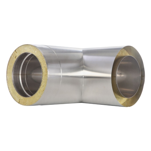 T-Anschluss 87° mit Wassernase - doppelwandig - Tecnovis TEC-DW-Design