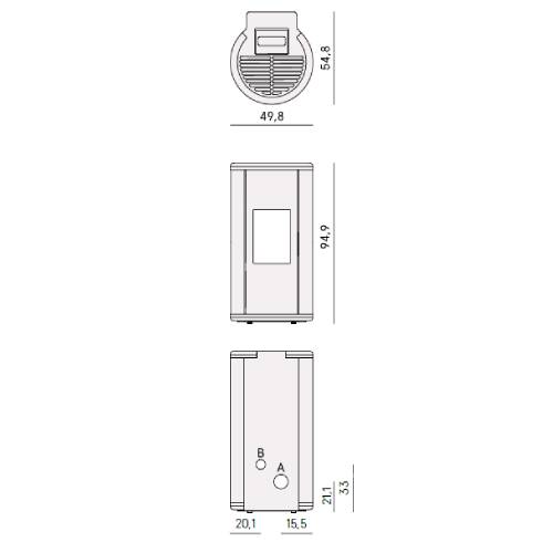 Cadel Sound 5 Ps Pelletofen 5,5 kW
