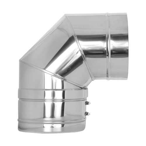 Winkel 90° starr - doppelwandig - Tecnovis TEC-DW-Classic