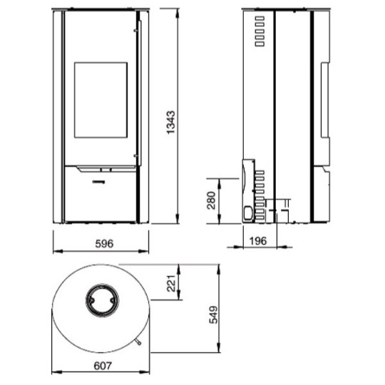 Kaminofen Olsberg Tolima PowerSystem Compact 6kW