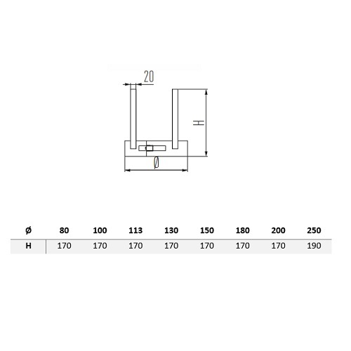 Abstandshalter - einwandig - Schiedel Metaloterm ME