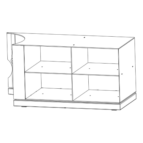 Austroflamm - Beistellbox rechts, b = 68,1 cm, h = 41,1 cm Kaminzubehör