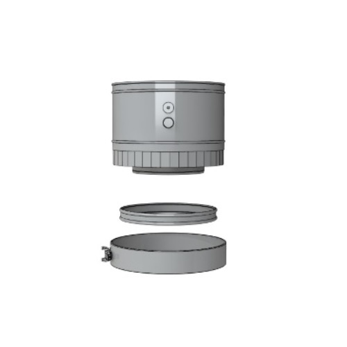 Element mit Messöffnungen, L = 160 mm, Ø200/130 mm - DRU LAS ES-I 200/130