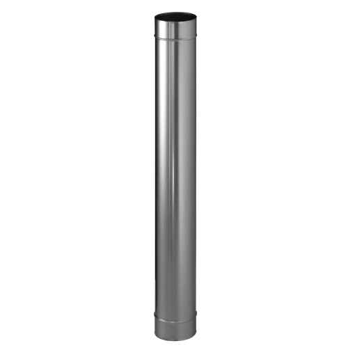 Rohrelement 1000 mm mit Doppelmuffe - einwandig - Schiedel PRIMA PLUS