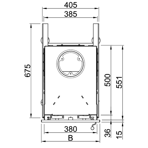 Spartherm Renova B-Air für Frontblende Heizeinsatz 8,8 kW 