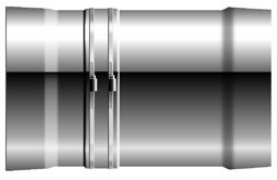 Schiebestück NL 440-690 mm ohne Dichtung - dopplwandig - Schräder Future DW Schiebestück NL 440-690 mm ohne Dichtung - dopplwandig - Schräder Future DW