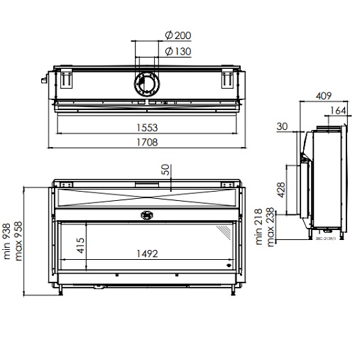 DRU Metro 150XT-41 RCH Gaskamin