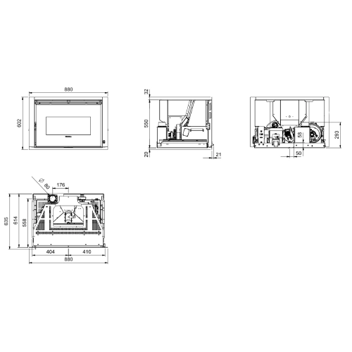 La Nordica Extraflame Comfort P85 Pellet Kamineinsatz 12 kW