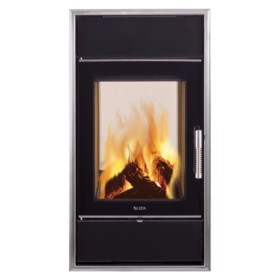 Leda - Frontrahmen für Frontplattenset, Edelstahl, 480 x 890 mm Kaminzubehör