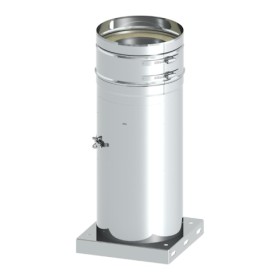 Reinigungselement Design Plus mit integrierter Grundplatte und Kondensatablauf unten - Tecnovis TEC-DW-Classic