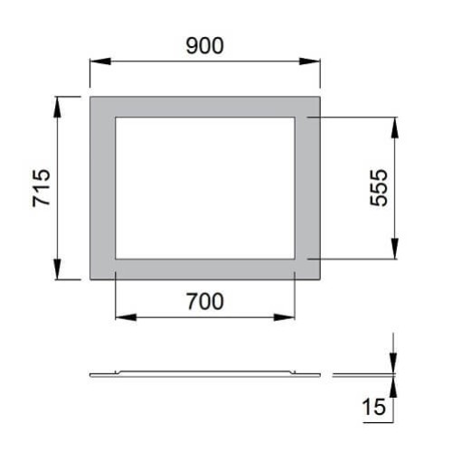La Nordica - Verkleidung - Cornice Steel 70 Kaminzubehör