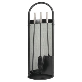 Lienbacher - Kaminbesteck 3-teilig, Schwarz Bes Kaminzubehör