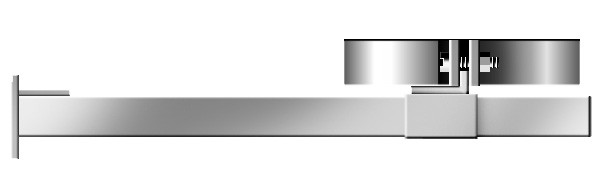 Wandhalter mit Verlängerung 50 - 400 mm - doppelwandig - Schräder Future DW Wandhalter mit Verlängerung 50 - 400 mm - doppelwandig - Schräder Future DW