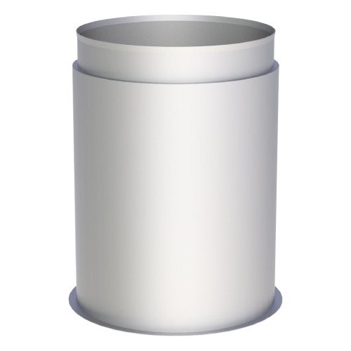 Wandfutter, doppelt, Einschublänge l=150mm, passend für Ofenrohr - einwandig - Tecnovis TEC-EW-Classic