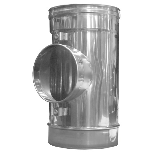 T-stück 90° für Reinigungsdeckel oder Anschluss - einwandig - Dinak SW6 T-stück 90° für Reinigungsdeckel oder Anschluss - einwandig - Dinak SW6