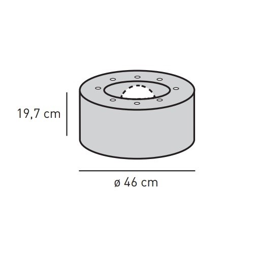 Kaminzubehör Skantherm - Basis Box, ø 46,0 cm inkl. Anschlussöffnung hinten für Elements Rund Kaminzubehör Skantherm - Basis Box, ø 46,0 cm inkl. Anschlussöffnung hinten für Elements Rund