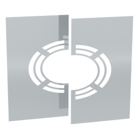 Deckenblende für Hinterlüftung, zweiteilig 1°-65° - doppelwandig - Tecnovis TEC-DW-Design