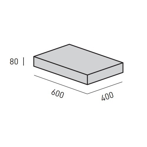 Kaminzubehör Skantherm - Sitzkissen aus Leder 60,0 x 40,0 x 8,0 cm