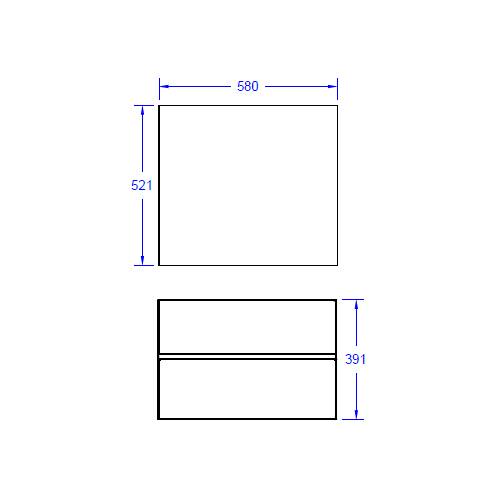 Grillzubehör Bull BBQ - Edelstahlbodeneinsatz für die Innenverkleidung für horizontale Tür (BU89970)