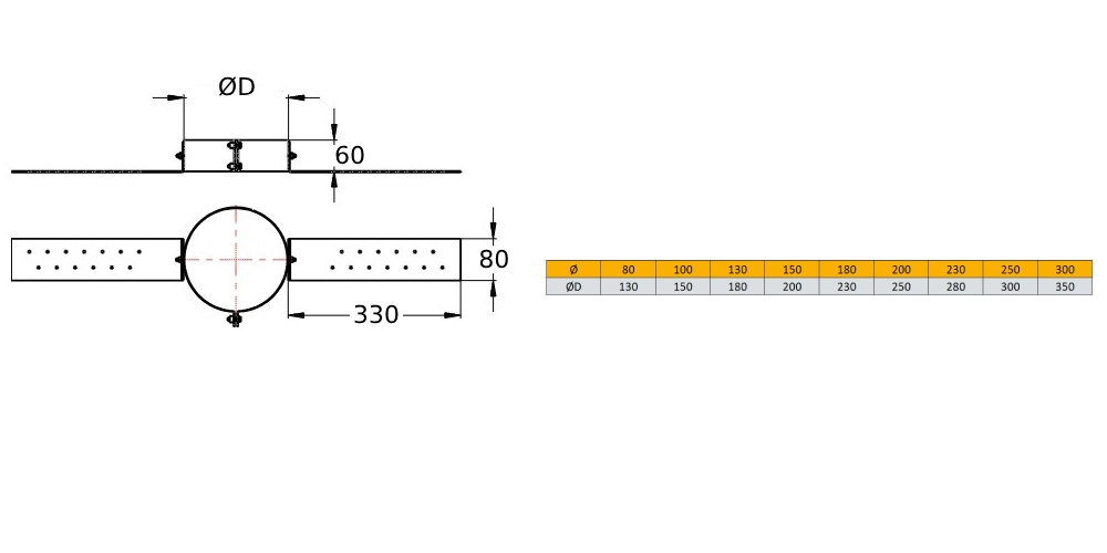 Sparrenhalter - Schiedel ICS