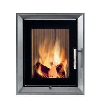 Kaminzubehör LEDA - Einbaurahmen, tief ausgestellt, Edelstahl, 548 x 661 mm