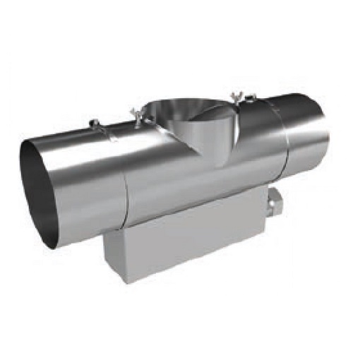 Kutzner und Weber - T-Stück mit Aschebox Baulänge 250 mm für Feinstaubabscheider