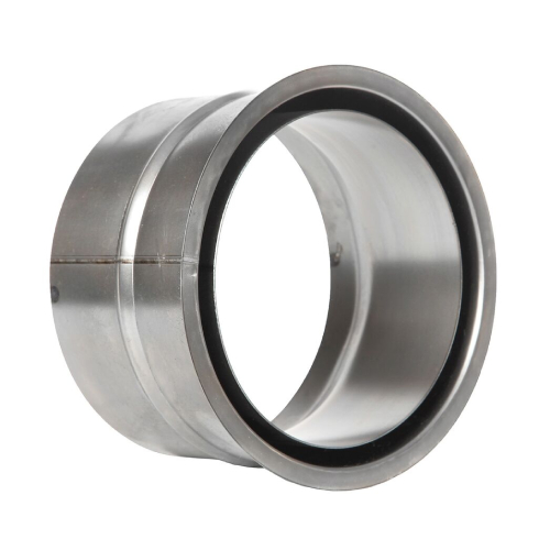 Ofenrohr - Wandfutter doppelt 100 mm unlackiert - Tecnovis TEC-Stahl