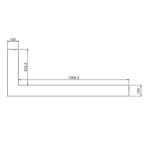 DRU - Einbaurahmen für Metro 100XT/2-41 RCH (6-seitig, B = 100 mm) Gaskaminzubehör