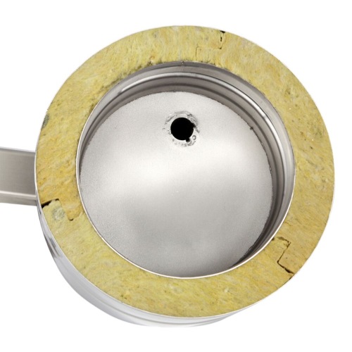 Grundplatte rund mit Kondensatablauf unten und Halterung verstellbar bis 200 mm - Tecnovis TEC-DW-Design