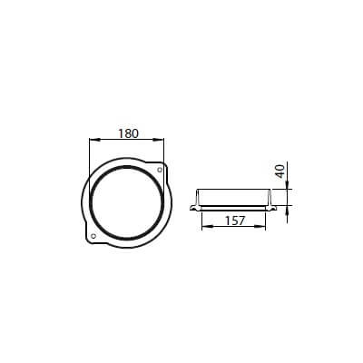 Leda - Heizgasstutzen Ø 180 mm Kaminzubehör