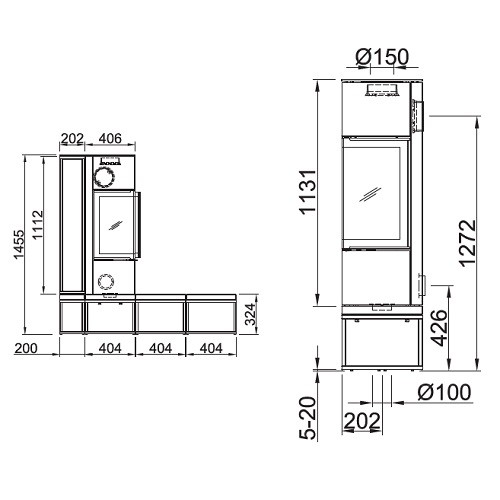 Spartherm Piko Frame Living Kaminofen 5,9 kW