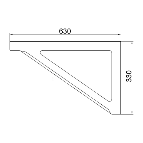 Wandstützen 630 mm - doppelwandig - Reuter DW-Systeme