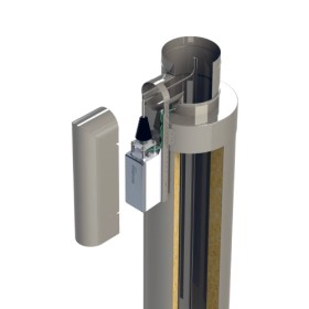 OekoSolve - OekoTube-Outside für gemauerten Schornstein - Elektrostatischer Partikelabscheider