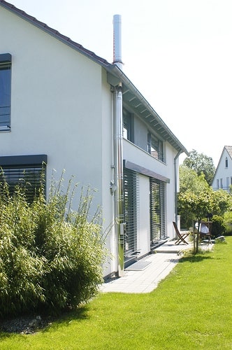 Edelstahlschornstein Bausatz Ø 80 mm / doppelwandig / Reuter DW-BLUE