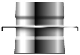 Zwischenstütze - doppelwandig - Schräder Future line DW Zwischenstütze - doppelwandig - Schräder Future line DW