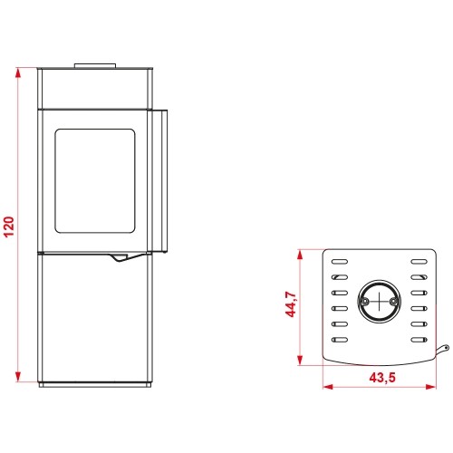 Palazzetti Eva S Kaminofen 7 kW