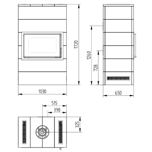 Jydepejsen Sigma Titan 3 Kaminbausatz 7 kW 