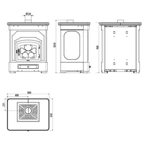 Sergio Leoni Liberty E Kaminofen 9,9 kW