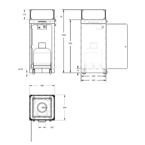 Wamsler Ambiente 40 Gartenkamin