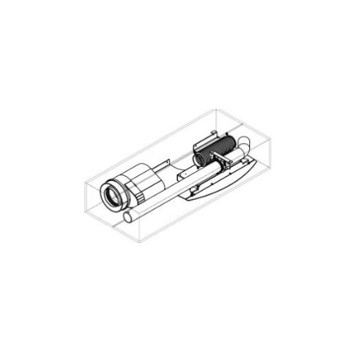 MCZ - X - Up! Anschlussstück für Koaxiale rauchabzüge- Ø 80/130 mm - Club/Suite M2 Pelletofenzubehör