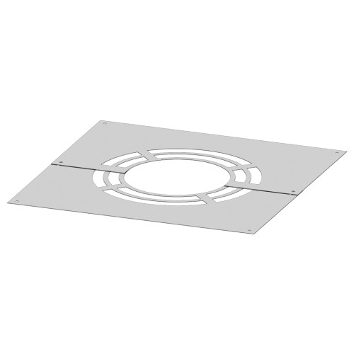 Deckenblende für Hinterlüftung, zweiteilig 1° - 65° - doppelwandig - Tecnovis TEC-DW-Standard