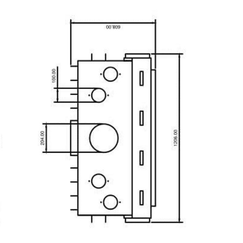 Kamineinsatz A Caminetti Flat 90 x 50 18 kW