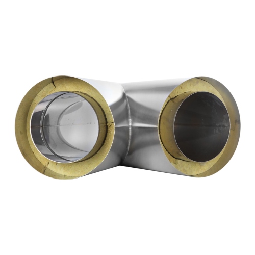 T-Anschluss 45° mit Wassernase - doppelwandig - Tecnovis TEC-DW-Design